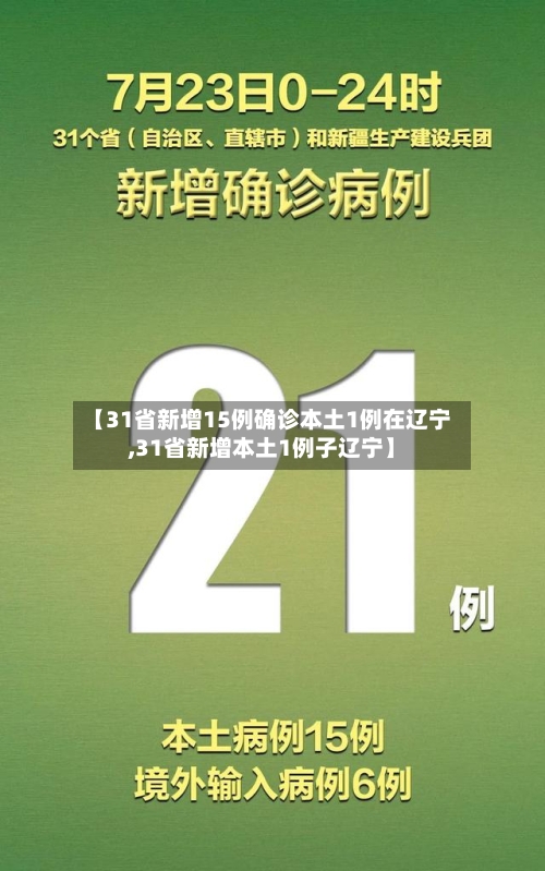 【31省新增15例确诊本土1例在辽宁,31省新增本土1例子辽宁】-第2张图片