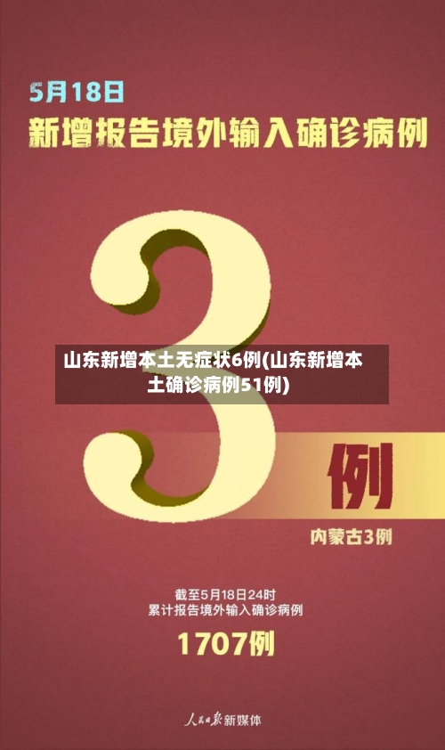山东新增本土无症状6例(山东新增本土确诊病例51例)