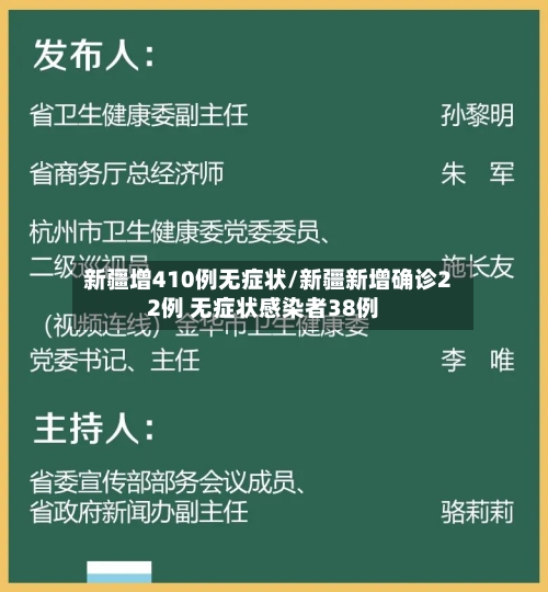 新疆增410例无症状/新疆新增确诊22例 无症状感染者38例