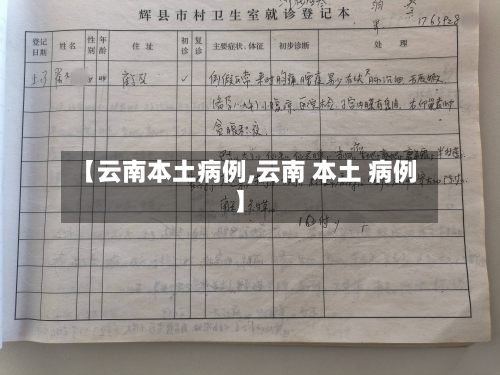 【云南本土病例,云南 本土 病例】-第3张图片