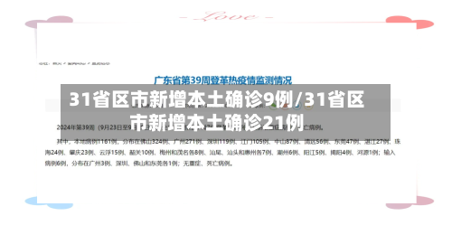 31省区市新增本土确诊9例/31省区市新增本土确诊21例