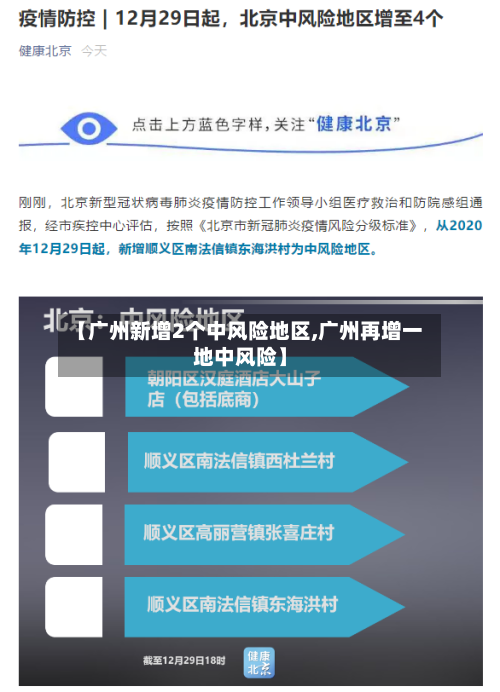 【广州新增2个中风险地区,广州再增一地中风险】-第3张图片