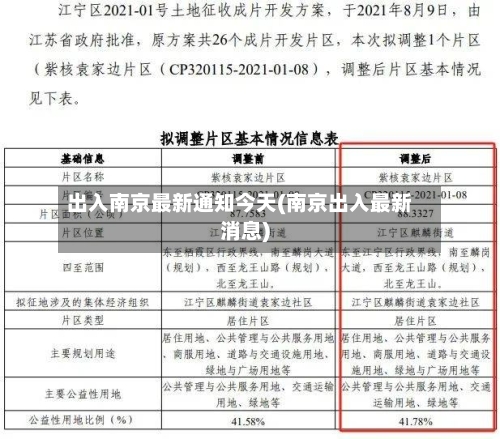 出入南京最新通知今天(南京出入最新消息)-第2张图片