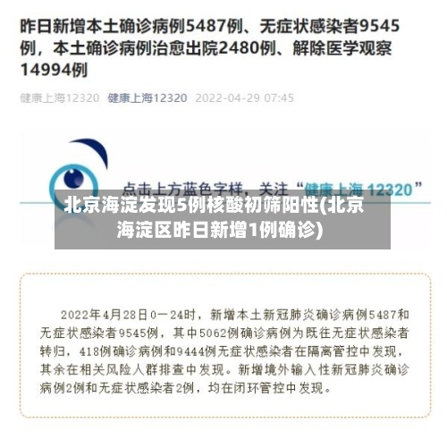 北京海淀发现5例核酸初筛阳性(北京海淀区昨日新增1例确诊)-第2张图片