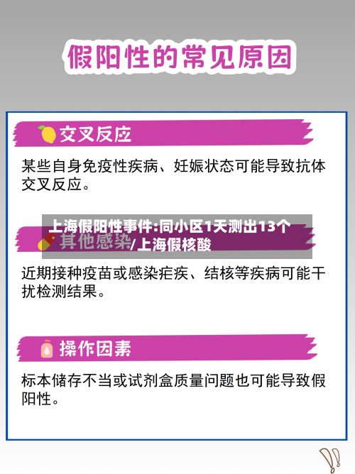上海假阳性事件:同小区1天测出13个/上海假核酸-第2张图片