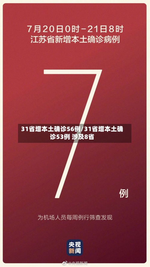 31省增本土确诊56例/31省增本土确诊53例 涉及8省