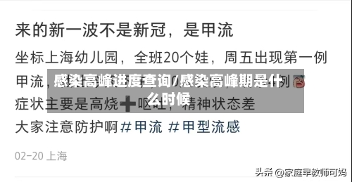 感染高峰进度查询/感染高峰期是什么时候