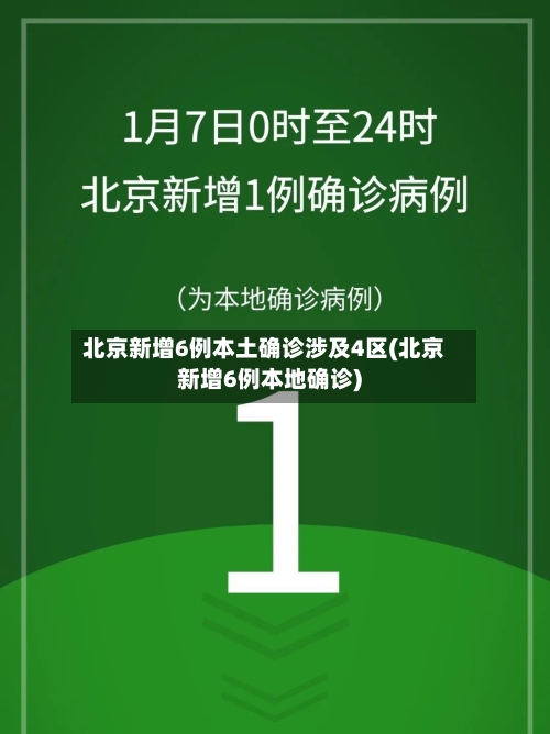 北京新增6例本土确诊涉及4区(北京新增6例本地确诊)