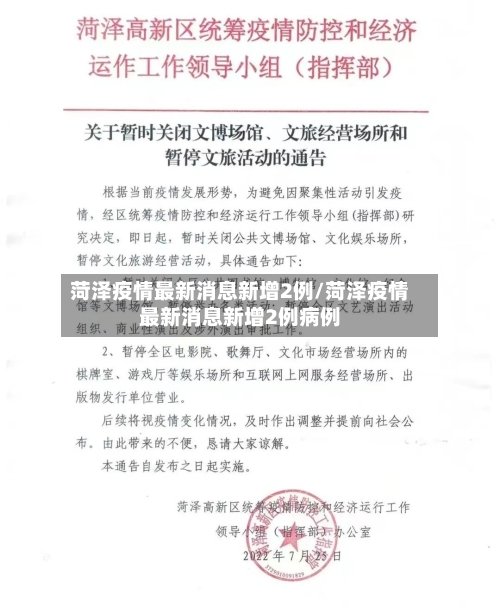 菏泽疫情最新消息新增2例/菏泽疫情最新消息新增2例病例-第2张图片