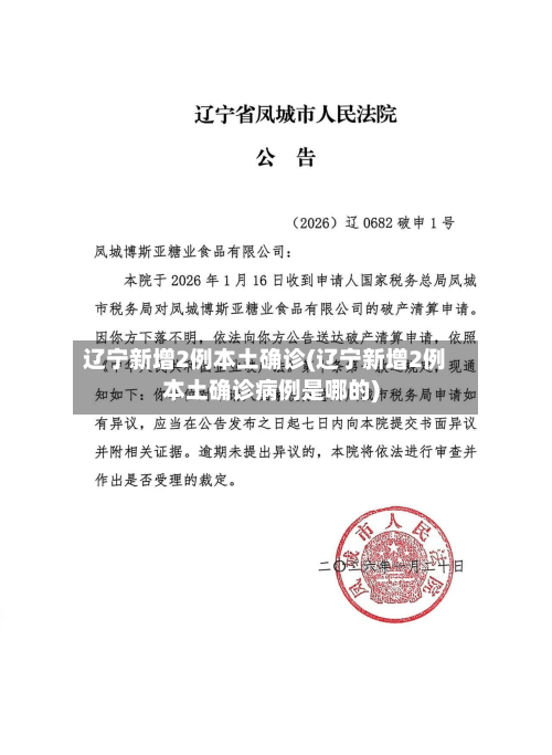 辽宁新增2例本土确诊(辽宁新增2例本土确诊病例是哪的)-第2张图片
