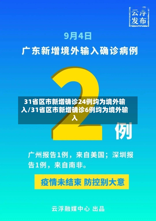 31省区市新增确诊24例均为境外输入/31省区市新增确诊6例均为境外输入