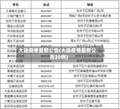 大连疫情最新公告(大连疫情最新公告20例)-第2张图片