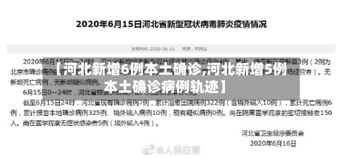 【河北新增6例本土确诊,河北新增5例本土确诊病例轨迹】