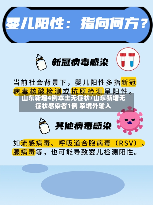 山东新增4例本土无症状/山东新增无症状感染者1例 系境外输入