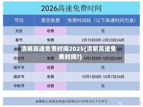 清明高速免费时间2025(清明高速免费时间?)