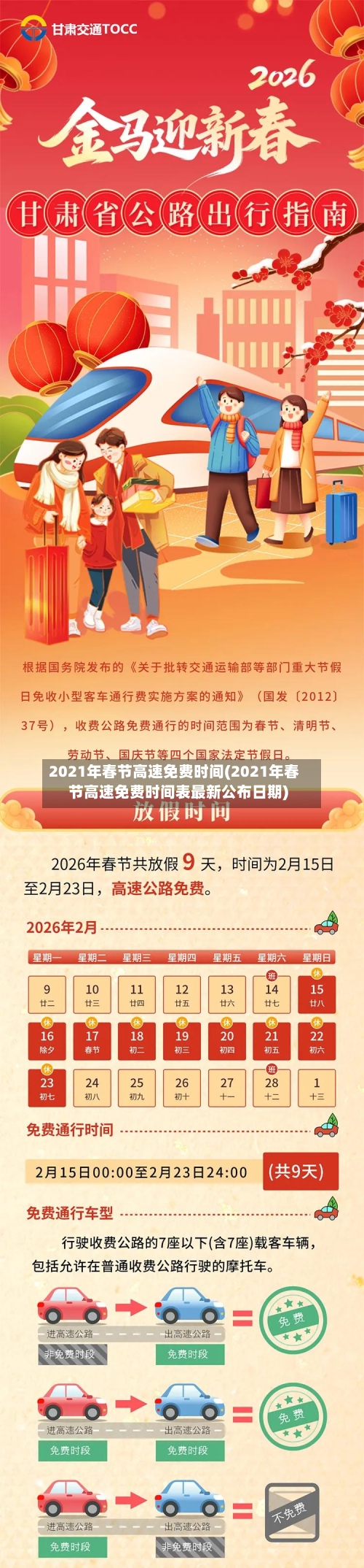 2021年春节高速免费时间(2021年春节高速免费时间表最新公布日期)-第2张图片
