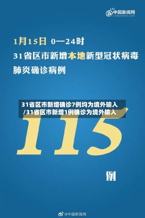 31省区市新增确诊7例均为境外输入/31省区市新增1例确诊为境外输入