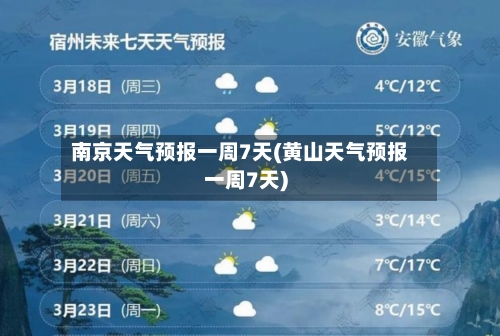 南京天气预报一周7天(黄山天气预报一周7天)