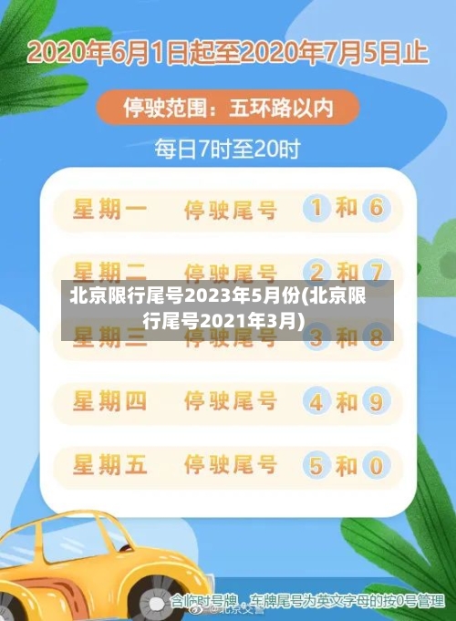 北京限行尾号2023年5月份(北京限行尾号2021年3月)