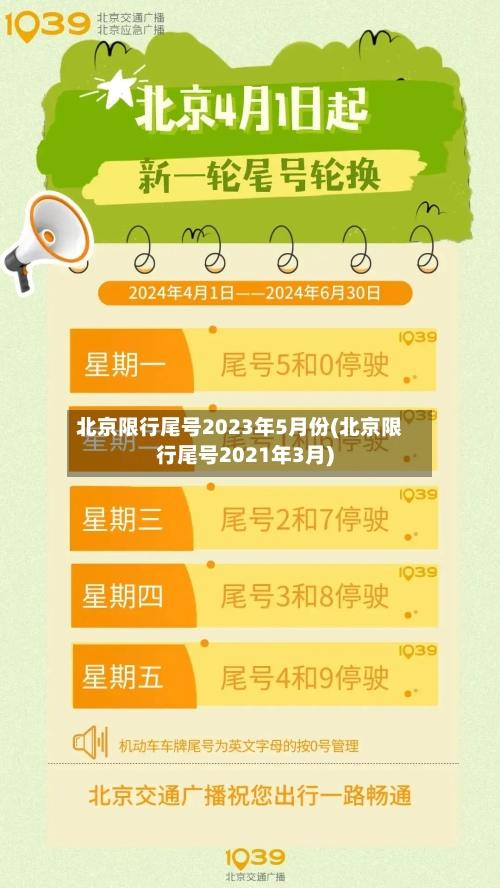 北京限行尾号2023年5月份(北京限行尾号2021年3月)-第2张图片