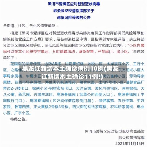 黑龙江新增本土确诊病例10例(黑龙江新增本土确诊11例!)-第2张图片