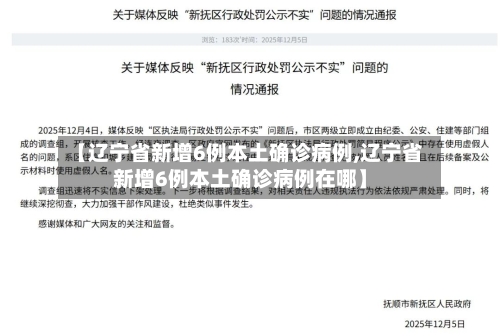 【辽宁省新增6例本土确诊病例,辽宁省新增6例本土确诊病例在哪】-第3张图片