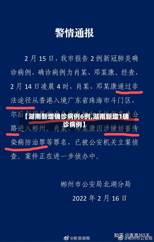 【湖南新增确诊病例6例,湖南新增1确诊病例】-第3张图片