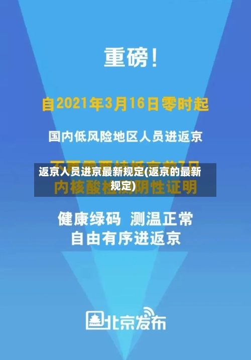 返京人员进京最新规定(返京的最新规定)