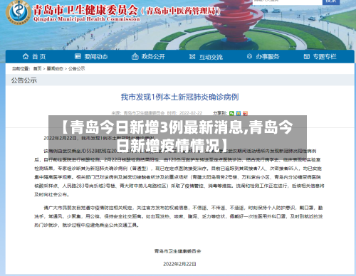 【青岛今日新增3例最新消息,青岛今日新增疫情情况】-第2张图片