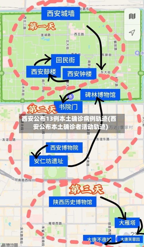 西安公布13例本土确诊病例轨迹(西安公布本土确诊者活动轨迹)-第2张图片