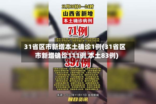 31省区市新增本土确诊1例(31省区市新增确诊111例 本土83例)-第2张图片