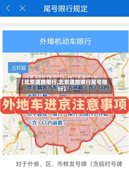 【北京道路限行,北京道路限行尾号限行】